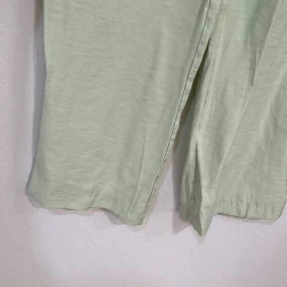 ZARA WOMENS TROUSERS PANTS HIGH RISE CELERY WIDE LEG Sz SMALL - Picture 6 of 10